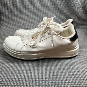 Madden Girl Sneakers Shoes Womens Size 9 White Vegan Leather‎ Lace Up Casual